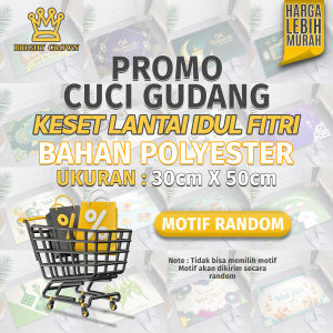 Bright Crown Keset Lantai 40x60cm Bahan Polyester Tebal Berbagai Motif Keset Anti Slip Super Premium