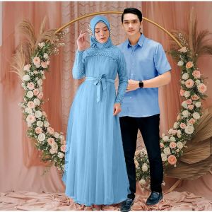 (ZAYIN COLLECTION)  COUPLE MIKAYLA // ADA JUAL KEMEJA (TILE MUTIARA) FIT XL TO 3XL CEWE LD 100-120  CWO LD 105-115 CM.