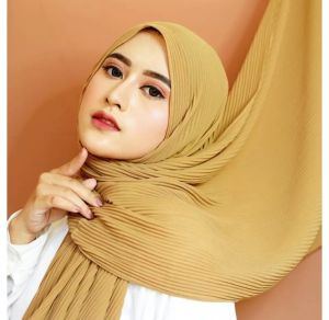 HIJAB PASHMINA FULL PLISKET TANPA GARIS TENGAH//KERUDUNG SWAL WANITA DEWASA MURAH