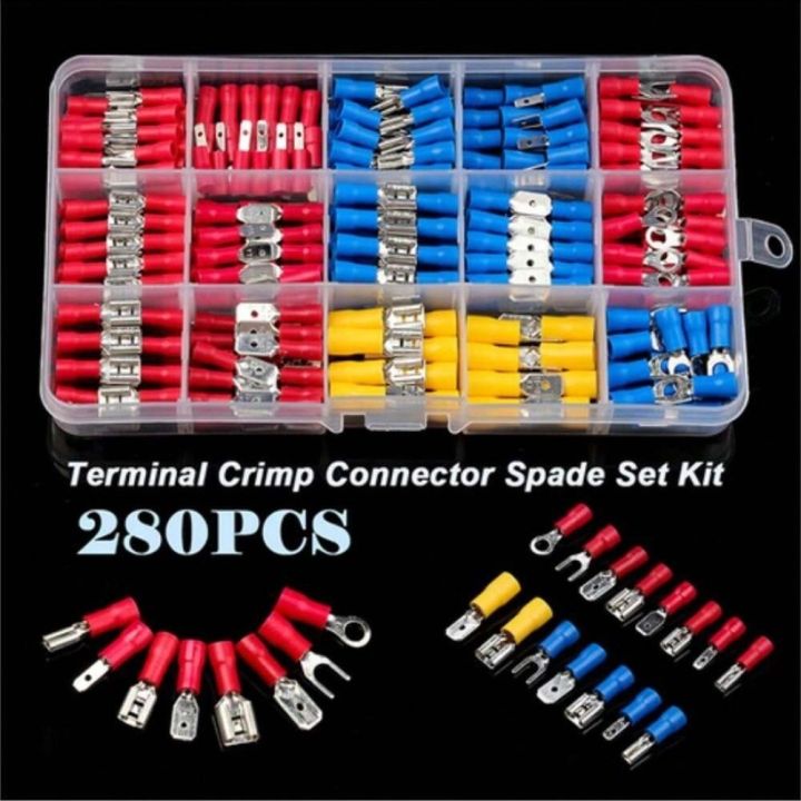 Terminal Sheet Example COUPLECOL 280pcs OT Type Wire Terminal Tinplate Multicolor Circular ...