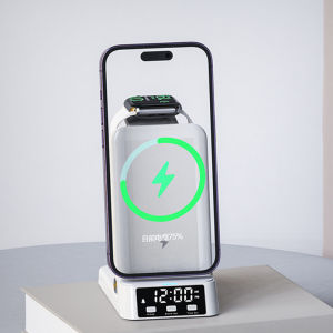 4 in 1 Wireless Charger Stand Foldable For iPhone 15 14 13 12 11 Samsung Galaxy Apple Watch 7/6 Fast Charging Dock Station