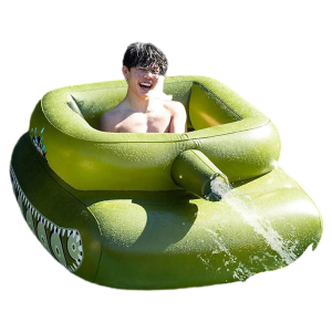 Water Floating Toys With Electric Pump Pvc Inflatable Floating Row Water Tank Water Spray Adult Swimming Pool Playing Water