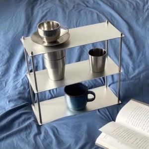 Sacesr Simple Storage Holders Stainless Steel Perfume Cup Desk Organizer Holders Bathroom Kitchen Home Storage Organization Accessories M1Y4T
