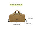 HY BAG #4008 FASHION WOMEN'S DURABLE CANVAS WEEKENDER BAG WITH WATERPROOF LINING TRAVEL BAG. 
