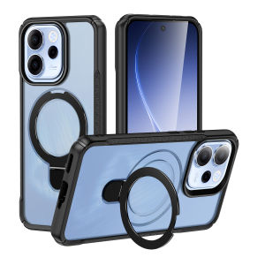 Ultra-Magnetic Stand for Oppo A3 A5 A6 Pro A6X A6S A40 A60 A59 A79 Reno 11 12 13f 14 14f  15 15f 15c Case Shockproof & Slim | [Military Drop Protection] [Compatible with MagSafe] Matte Phone Case with Ring Holder