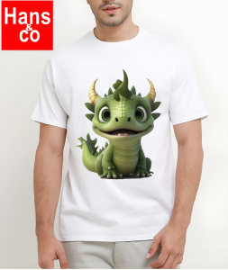 Kaos Pria Gambar 3D Premium Pumpkin Katun 24s H058 By Hans & Co