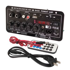 D1500 D2000A 2.1 Channel Bluetooth Multi-function Digital Amplifier Board High Subwoofer High Power 5.0 Bluetooth Reverberation Charging Microphone Karaoke