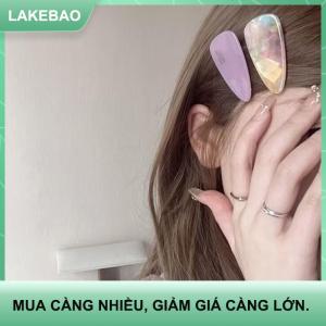 【LAKEBAO】 2 cái kem màu tóc Clip với những tiếng nổ trên clip bên tóc bị hỏng Clip tóc clip trên mặt mới mỏ vịt Clip headdress