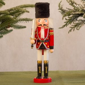 GENENIC Handicraft Christmas Nutcracker Painted Vintage Handcraft Figurine Festival Gift Drummer Soldier Doll New Year