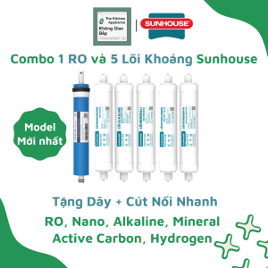 (SP Mới) Bộ 9 Lõi Lọc Nước Sunhouse Đúc Nối Nhanh Dành Cho Các Model 9 Lõi SHA8827K SHA8849K SHA76214CK-S...