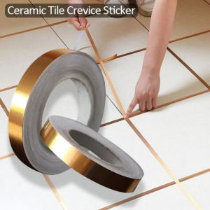 50M Floor Tile Gap Gold Tape Wall Tile Strip Seam Sticker Copper Foil Waterproof Wall Gold Tape