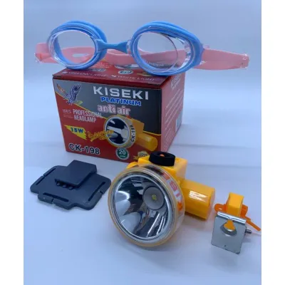 cuci gudang Senter Kepala kiseki 15wtt tipe 198 waterproof / Senter Kepala kiseki anti air / Super Terang