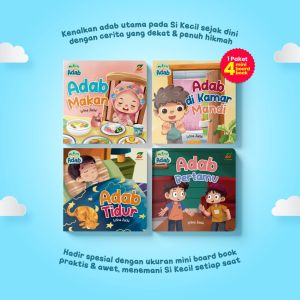 buku seri MY FIRST BOOK OF ADAB pertamaku mini busy board book 0 6 12 bulan 1 2 3 tahun anak bayi