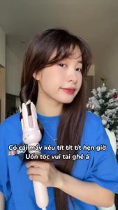 Máy uốn tóc xoăn tự động Luxury V6 thương hiệu AKIO BEAUTY chất liệu gốm sứ đường kính uốn 28mm