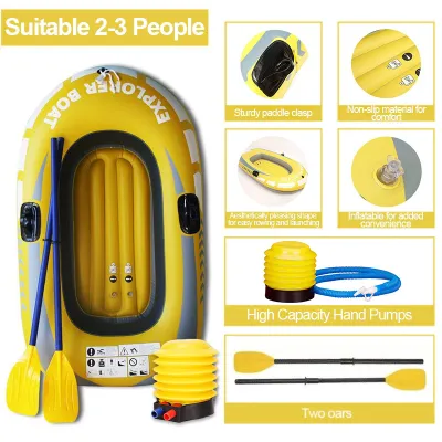 inflatable boatPVC water leisure inflatable boat 3-5 person inflatable fishing boat rafting boat Inflatable Boat 2/3 Person Kayak Rubbe Boat Thick Fishing Boat Canoe Rubber Boat EXPLORER 200/300 Seahawk 3 Seater Sports Kayak Boat For Sale