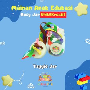 MAINYUK Mainan Edukasi Busy Jar/Busy Jar 6in1/Montesori Busy Jar/Mainan Anak/Bonus Mainan/Murah