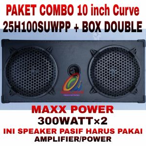 Paket Combo Speaker Curve 10 Inch SUWPP Plus Box 10 inch double & Siku