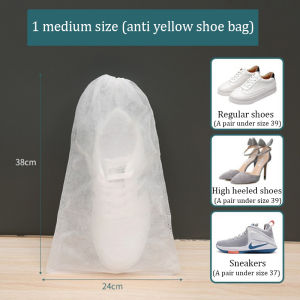 Portable Shoe Bag With Drawcord Reusable Anti-dust Shoe Protect Bag Travel Pouch For Home Office Travel