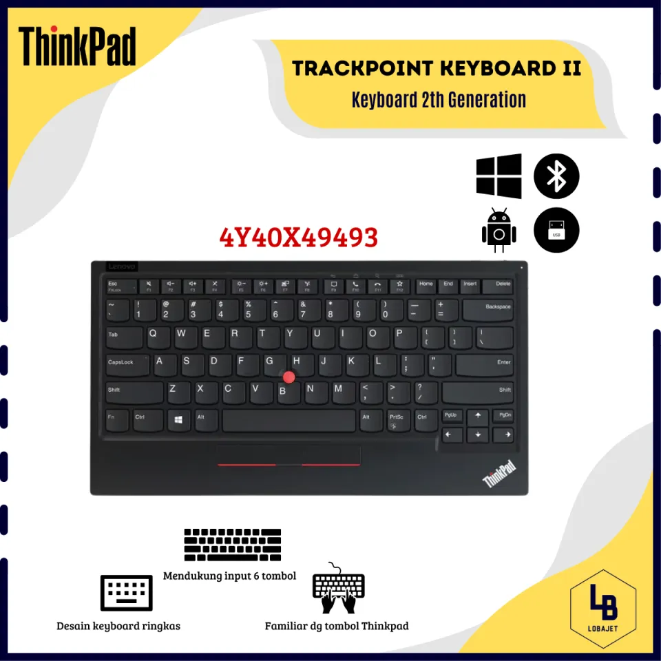 Lenovo ThinkPad Keyboard II KC−1957 LENOVO ThinkPad TrackPoint Keyboard II- KU-1957 | Lazada Indonesia