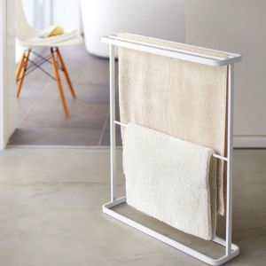 SG In Stock  Bathroom Towel Rack Storage Rack Bracket Storage Rack Storage Rack Toilet Rack Balcony Hanger