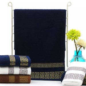 High Quality towel Luxury Soft Embroidered Beach Towel Bathroom Strong Absorbent Adult 100% Cotton Bath Towel 70*140cm towel bath cotton big size bath tower set adult