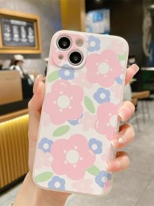Oppo A53 2020 A16 A17 A17k A57 2022 A74 4G A76 A77s A94 A95 4G A96 A98 Reno 5F 4G flower blossom floral pink green beautiful trendy camera protect soft tpu case casing cover fon sarung 手机壳