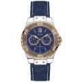 GUESS ORIGINAL - GUESS W0775L10 - WOMEN LA - Biru - Leather - Diameter 2,8 CM. Water Resist 50 Meter Jamdunia / Jam dunia JD18 # Jam Tangan Wanita Jam Tangan Cewek Jam Wanita Jam Anti Air # GUESS W 0775 L10 W0775. 