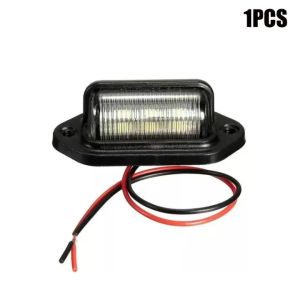 2PCS 6 LED Car License Number Plate Light For SUV Truck Trailer Van Tag Step Lamp White Bulbs Car Products License Plate Lights
