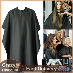 FUJIAS4 ชุดคลุมตัดผมผู้ใหญ่เสื้อคลุมสีดำ