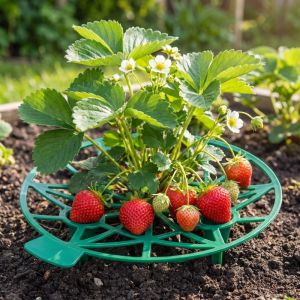 CRNGW Plastic Watermelon Stand Anti- Rotting Stable Design Fruit Tray Durable Hollow Out Fruit Bracket Gardening Use