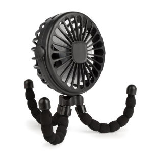 • Mini Fan Battery Operated Stroller Fan Flexible Tripod Clip On Fan with 3 Speeds and Rotatable Handheld Personal Fan for Car Seat Crib Bike Treadmill 3 color pink black green