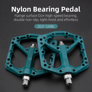 ROCKBROS Mountain Bike Pedals Flat MTB Pedals Lightweight Nylon Fiber Bicycle Platform Pedals for Road Mountain BMX MTB Bikes