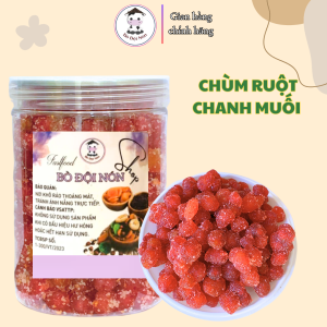 500GR [LONPET] CHÙM RUỘT SẤY CHANH MUỐI-BÒ ĐỘI NÓN