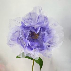 IFFINE Peony Big Simulation Flower Hollow 3D Artificial Flowers Window Display Hanging Gauze Fake Flower Outdoor Shopping Mall