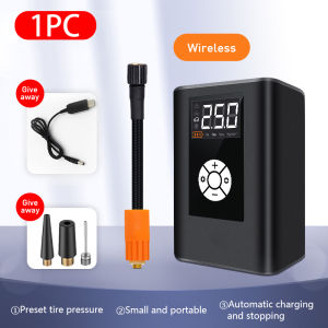 Portable Car Air Compressor Tire Inflator Air Pump Rechargeable Digital 150PSI Auto for Car Motorcycle Balls