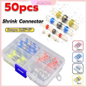 Jozoo 50PCS Solder Seal Wire Connector Waterproof Heat Shrink Middle Connection Terminal Combination Box