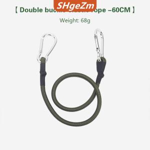 [COD] SHgeZm Dây thun Carabiner 30 60 90 120cm dây buộc hành lý cắm trại ngoài trời dây phơi quần áo Thiết bị cắm trại bền kéo dài đa chức năng