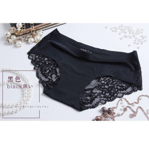 ZXYOUPING icesilk midwaist seamless lace cotton brief panties plus size panties for woman underwear for woman 2023 new style