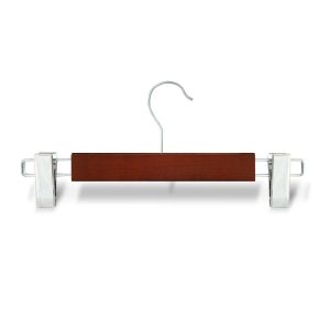 Móc Kẹp Quần Làm Từ Gỗ Thông Và Inox 304 Cao Cấp. Có Kẹp Lò Xo Chắc Chắn. Kéo Xê Dịch Hai Bên Phù Hợp Mọi Size Quần