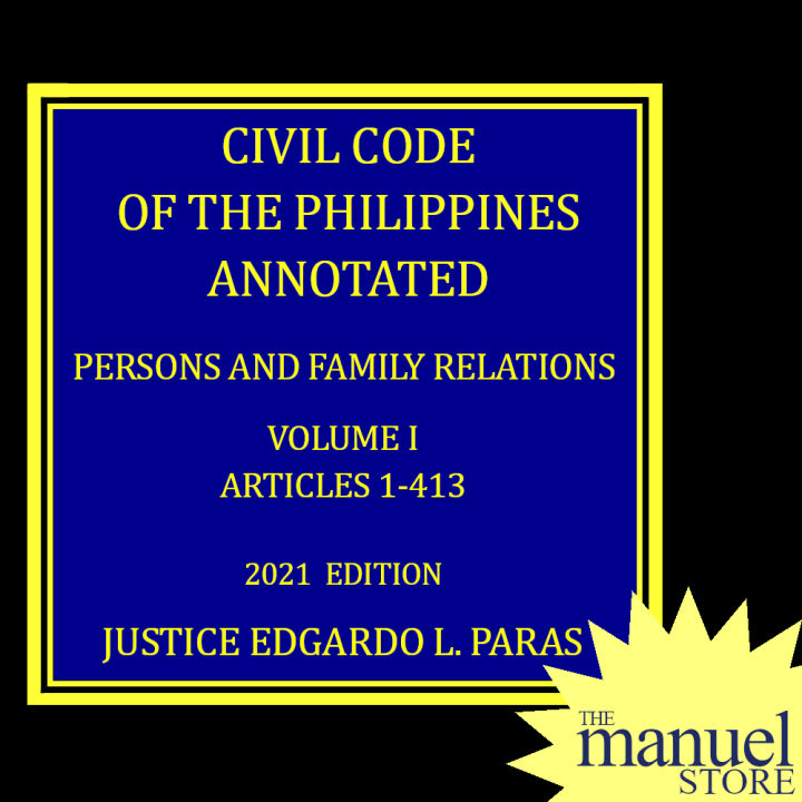 Paras Vol. 1 (2021) Persons and Family Relations Civil Code of the