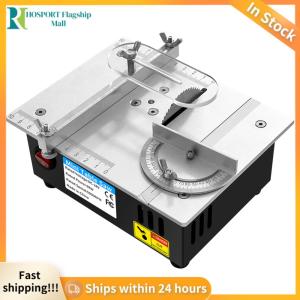 【HFM】 Mini Electric Desktop Sawby Table Table 96W เห็น 5000RMP Table Precision Saw Portable 0.55in ความลึกการตัดสำหรับงานไม้