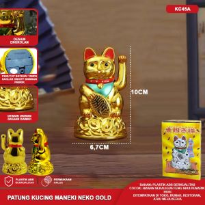 Kucing Hoki Lucky Cat Batrai Kucing Hoki Koin Kucing Rejeki Lucky Cat Baterai 16CM