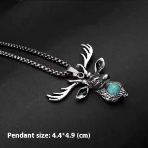 Mens Punk Style Titanium Steel Necklace with Born to Ride Dog Tag Pendant Fashionable and Unique Design