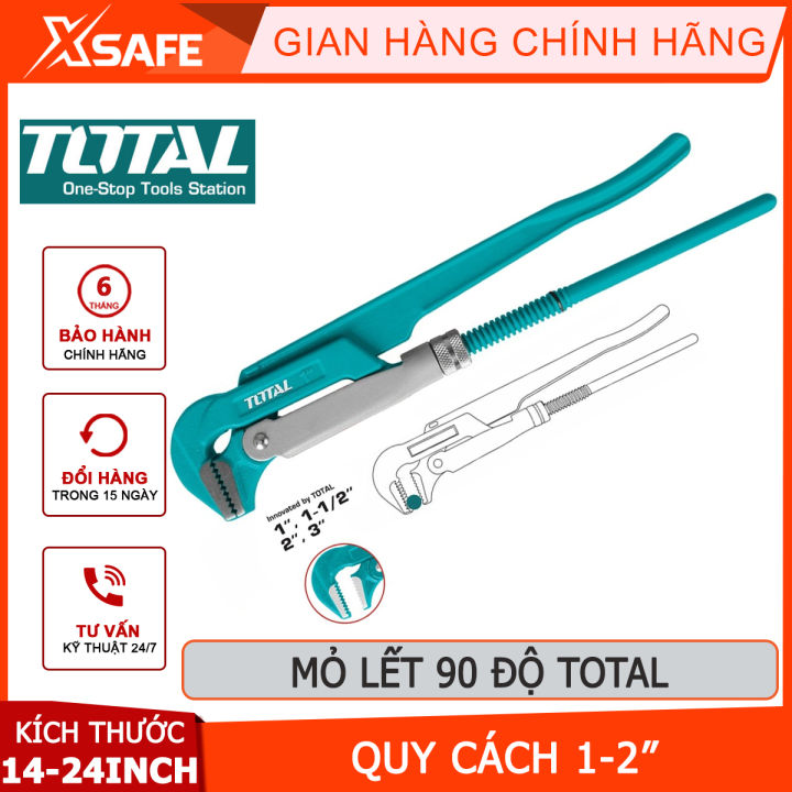 Kìm mở ống TOTAL | mỏ lết 90° quy cách 12 inch làm từ chất liệu cao cấp ...
