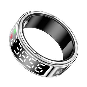 2025 new SR08 intelligent ring touch sensing display IP68 for blood pressure/blood glucose/heart rate/blood oxygen sleep monitoring smart ring