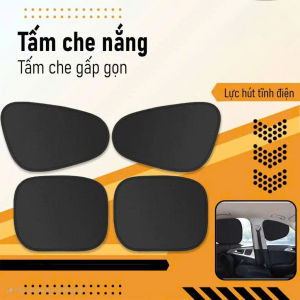 Bộ 4 tấm che nắng cửa kính ô tô gấp gọn dễ dàng sử dụng chắn nắng cách nhiệt hiệu quả