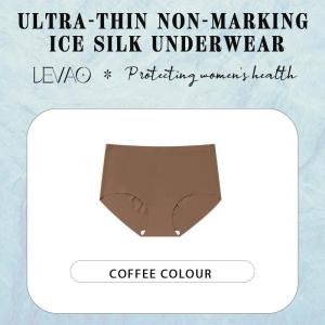 LEVAO-6PCS high-waist traceless womens underwear plus size pregnant women suit ice silk material Panty