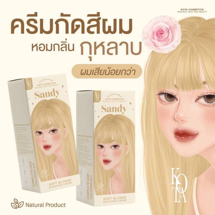 ครีมกัดสีผม ครีมเปลี่ยนสีผม KOTA Color Cream ครีมเปลี่ยนสีผม ออร์แกนิค ...