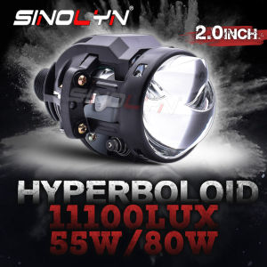 2.0 Inch Hyperboloid Bi LED Projector Lenses For Headlights H7 H4 H1 9005 9006 11100LUX LED Mini Matrix Lights Car Motorcycle Accessories
