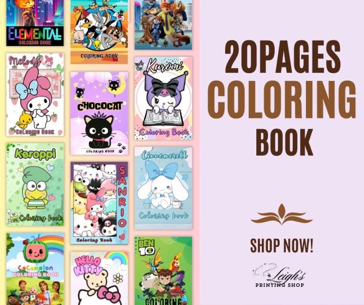 Staple Color Pages STAPLE Coloring Book for Kids | Sanrio | Hello Kitty | Kuromi | My ...